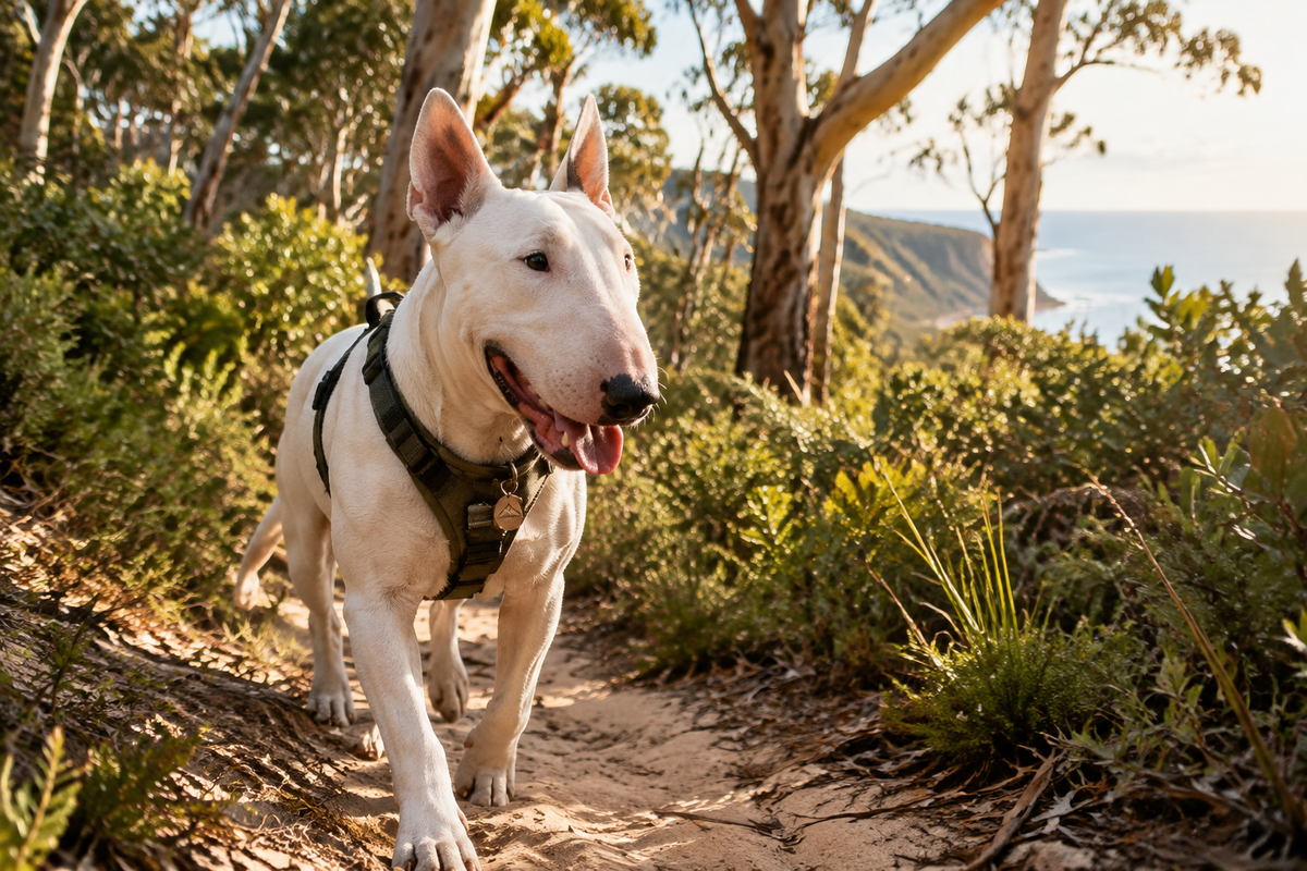 Bull Terrier on a Bush Walk