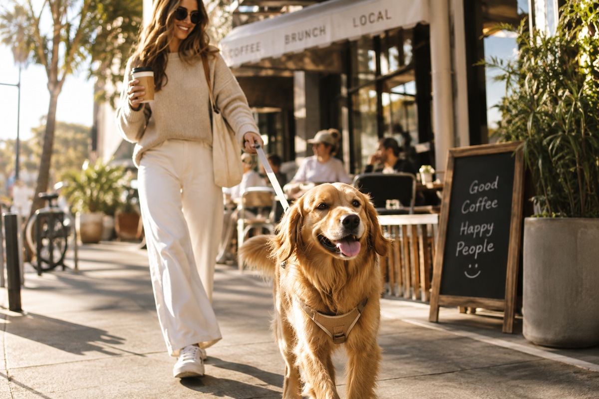 Dog on a Coffee Run